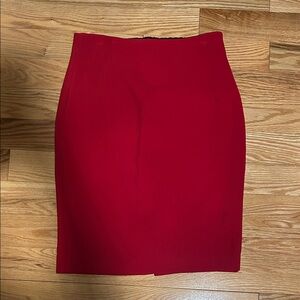 Iris Setlakwe Vibrant Red Pencil Skirt